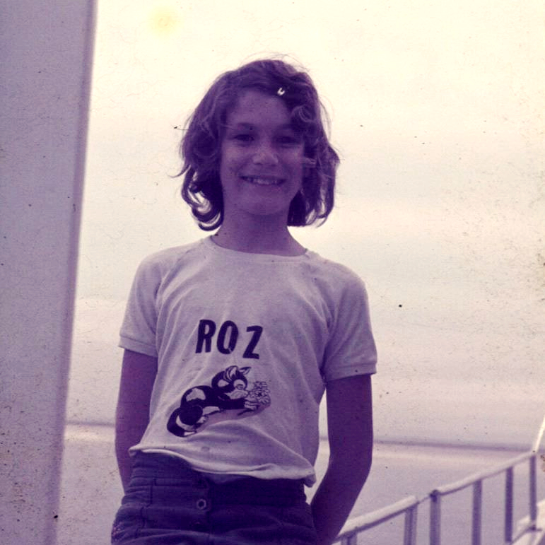 Roz on Moreton Island.